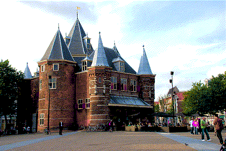 Le château de la Waag, où se situe le Fablab